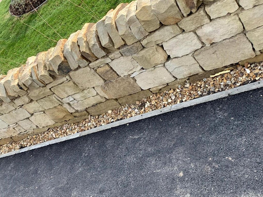 Different types of Sandstone Random Stone Walling