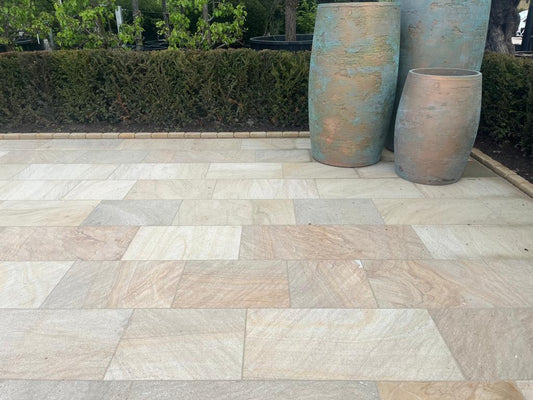 Sandstone paving 